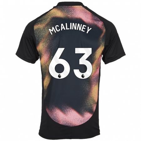 Kandiny Kinder Liam Mcalinney #63 Schwarz Weiß Auswärtstrikot Trikot 2024/25 T-Shirt