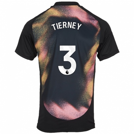 Kandiny Kinder Sam Tierney #3 Schwarz Weiß Auswärtstrikot Trikot 2024/25 T-Shirt