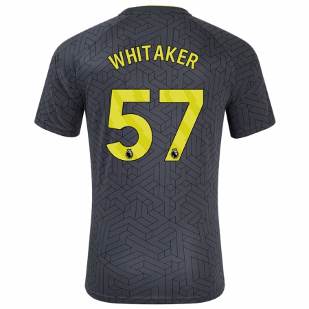 Kandiny Kinder Charlie Whitaker #57 Schwarz Gelb Auswärtstrikot Trikot 2024/25 T-Shirt