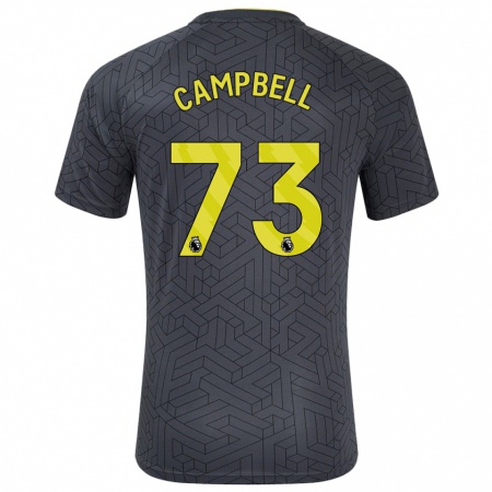 Kandiny Kinder Elijah Campbell #73 Schwarz Gelb Auswärtstrikot Trikot 2024/25 T-Shirt