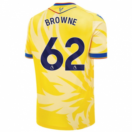 Kandiny Kinder Luke Browne #62 Gelb Auswärtstrikot Trikot 2024/25 T-Shirt