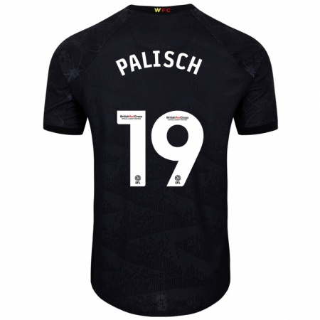 Kandiny Kinder Alli Palisch #19 Schwarz Weiß Auswärtstrikot Trikot 2024/25 T-Shirt