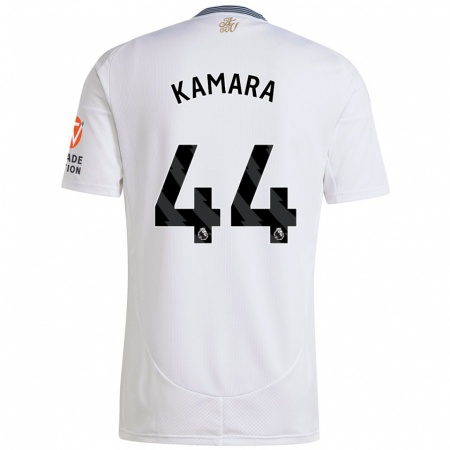 Kandiny Kinder Boubacar Kamara #44 Weiß Auswärtstrikot Trikot 2024/25 T-Shirt