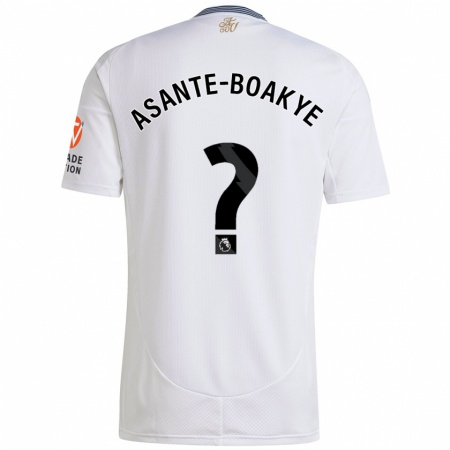 Kandiny Kinder Max Asante-Boakye #0 Weiß Auswärtstrikot Trikot 2024/25 T-Shirt