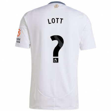 Kandiny Kinder Max Lott #0 Weiß Auswärtstrikot Trikot 2024/25 T-Shirt