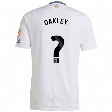 Kandiny Kinder Rhys Oakley #0 Weiß Auswärtstrikot Trikot 2024/25 T-Shirt