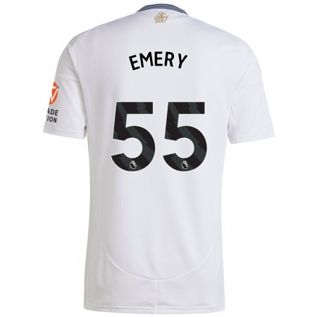 Kandiny Kinder Lander Emery #55 Weiß Auswärtstrikot Trikot 2024/25 T-Shirt