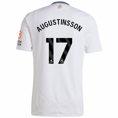 Kandiny Kinder Ludwig Augustinsson #17 Weiß Auswärtstrikot Trikot 2024/25 T-Shirt