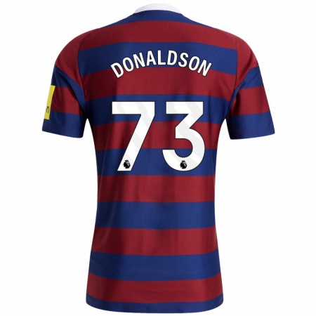 Kandiny Kinder Josh Donaldson #73 Burgunderrot Marineblau Auswärtstrikot Trikot 2024/25 T-Shirt