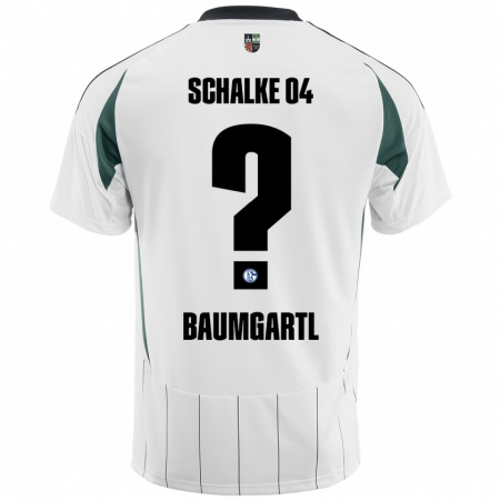 Kandiny Kinder Timo Baumgartl #0 Weiß Grün Auswärtstrikot Trikot 2024/25 T-Shirt