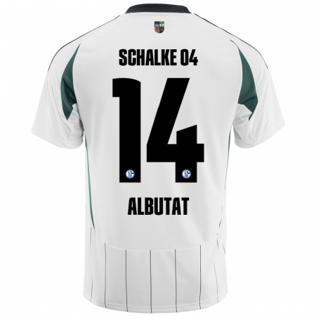 Kandiny Kinder Tim Albutat #14 Weiß Grün Auswärtstrikot Trikot 2024/25 T-Shirt