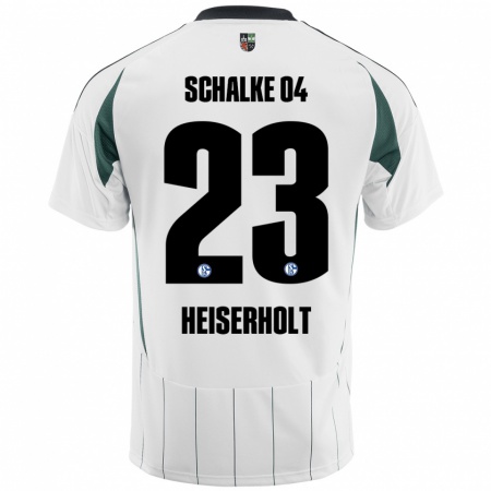 Kandiny Kinder Finn Heiserholt #23 Weiß Grün Auswärtstrikot Trikot 2024/25 T-Shirt