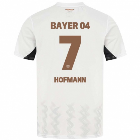 Kandiny Kinder Jonas Hofmann #7 Weiß Schwarz Auswärtstrikot Trikot 2024/25 T-Shirt