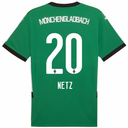 Kandiny Kinder Luca Netz #20 Grün Weiß Auswärtstrikot Trikot 2024/25 T-Shirt