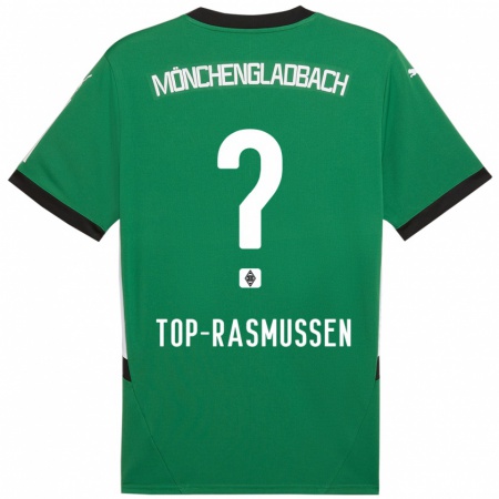 Kandiny Kinder Tristan Top-Rasmussen #0 Grün Weiß Auswärtstrikot Trikot 2024/25 T-Shirt