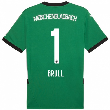 Kandiny Kinder Maximilian Brüll #1 Grün Weiß Auswärtstrikot Trikot 2024/25 T-Shirt