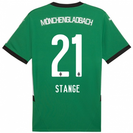 Kandiny Kinder Veit Stange #21 Grün Weiß Auswärtstrikot Trikot 2024/25 T-Shirt