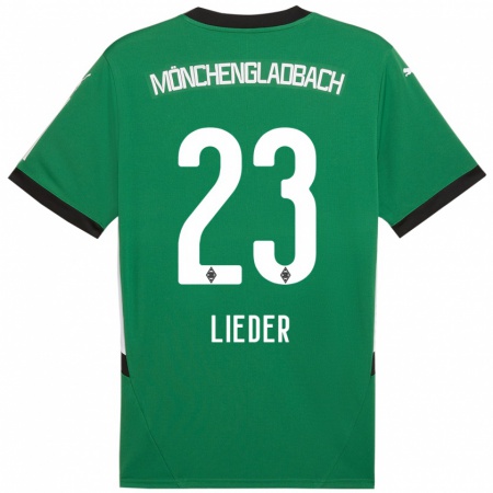 Kandiny Kinder Michel Lieder #23 Grün Weiß Auswärtstrikot Trikot 2024/25 T-Shirt