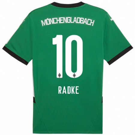 Kandiny Kinder Laura Radke #10 Grün Weiß Auswärtstrikot Trikot 2024/25 T-Shirt