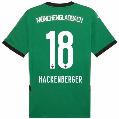 Kandiny Kinder Jessica Hackenberger #18 Grün Weiß Auswärtstrikot Trikot 2024/25 T-Shirt