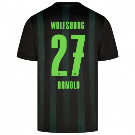 Kandiny Kinder Maximilian Arnold #27 Dunkelgrün Auswärtstrikot Trikot 2024/25 T-Shirt