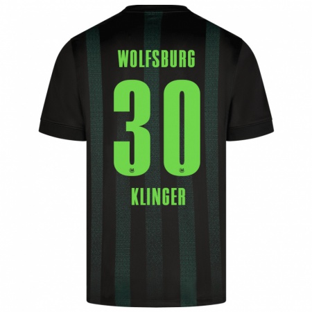 Kandiny Kinder Niklas Klinger #30 Dunkelgrün Auswärtstrikot Trikot 2024/25 T-Shirt