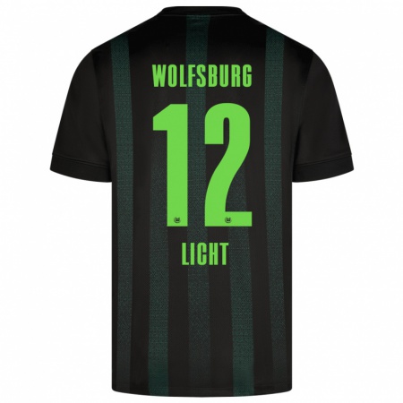 Kandiny Kinder Philipp Licht #12 Dunkelgrün Auswärtstrikot Trikot 2024/25 T-Shirt