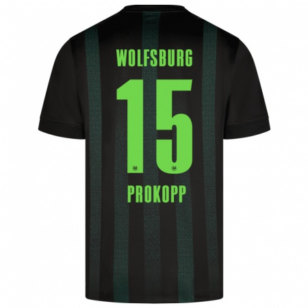 Kandiny Kinder Oskar Prokopp #15 Dunkelgrün Auswärtstrikot Trikot 2024/25 T-Shirt