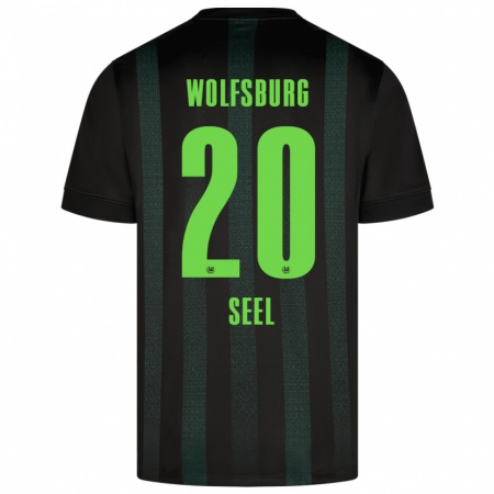 Kandiny Kinder William Seel #20 Dunkelgrün Auswärtstrikot Trikot 2024/25 T-Shirt