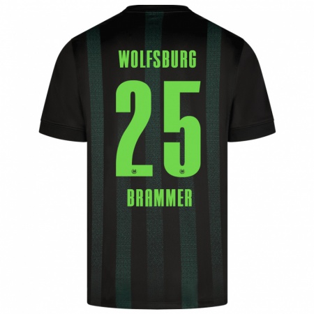 Kandiny Kinder Ole Brammer #25 Dunkelgrün Auswärtstrikot Trikot 2024/25 T-Shirt