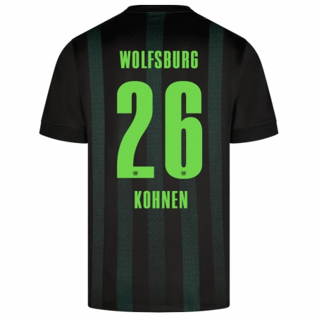 Kandiny Kinder Ben Kohnen #26 Dunkelgrün Auswärtstrikot Trikot 2024/25 T-Shirt