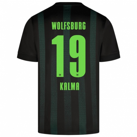 Kandiny Kinder Fenna Kalma #19 Dunkelgrün Auswärtstrikot Trikot 2024/25 T-Shirt