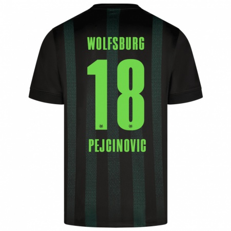 Kandiny Kinder Dzenan Pejcinovic #18 Dunkelgrün Auswärtstrikot Trikot 2024/25 T-Shirt