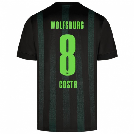 Kandiny Kinder Jesse Costa #8 Dunkelgrün Auswärtstrikot Trikot 2024/25 T-Shirt