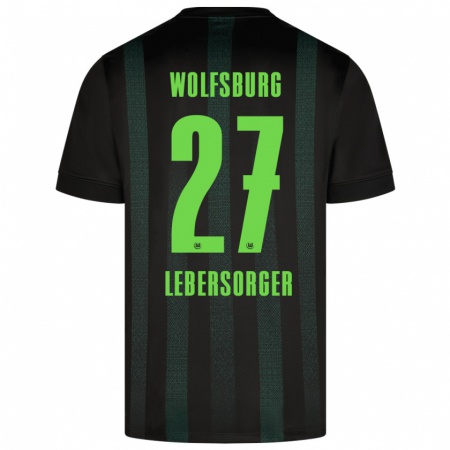 Kandiny Kinder Kevin Lebersorger #27 Dunkelgrün Auswärtstrikot Trikot 2024/25 T-Shirt