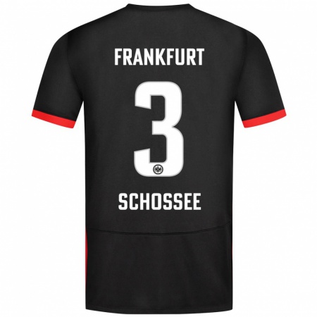 Kandiny Kinder Maurice Schossee #3 Schwarz Auswärtstrikot Trikot 2024/25 T-Shirt