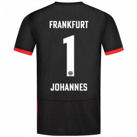 Kandiny Kinder Stina Johannes #1 Schwarz Auswärtstrikot Trikot 2024/25 T-Shirt