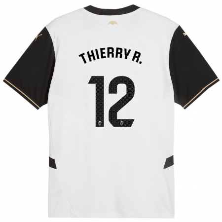 Kandiny Herren Thierry Correia #12 Weiß Schwarz Heimtrikot Trikot 2024/25 T-Shirt