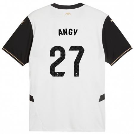 Kandiny Herren Angy #27 Weiß Schwarz Heimtrikot Trikot 2024/25 T-Shirt