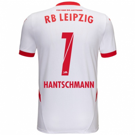 Kandiny Herren Franz Hantschmann #1 Weiß Rot Heimtrikot Trikot 2024/25 T-Shirt