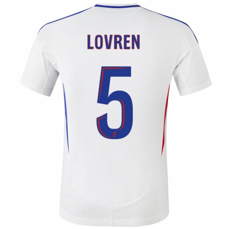 Kandiny Herren Dejan Lovren #5 Weiß Blau Heimtrikot Trikot 2024/25 T-Shirt