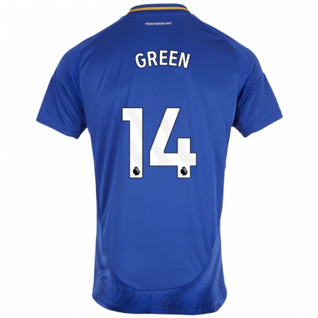 Kandiny Herren Josie Green #14 Blau Weiß Heimtrikot Trikot 2024/25 T-Shirt