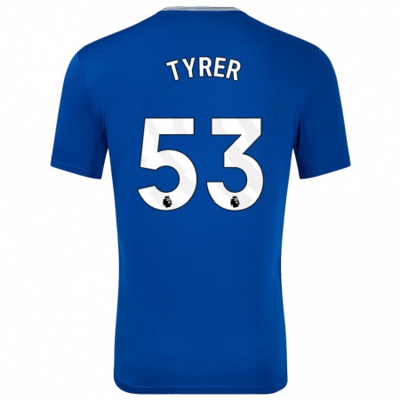 Kandiny Herren Harry Tyrer #53 Blau Mit Heimtrikot Trikot 2024/25 T-Shirt