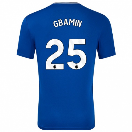 Kandiny Herren Jean-Philippe Gbamin #25 Blau Mit Heimtrikot Trikot 2024/25 T-Shirt