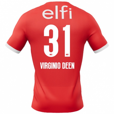 Kandiny Herren Daniël Virginio Deen #31 Rot Weiß Heimtrikot Trikot 2024/25 T-Shirt