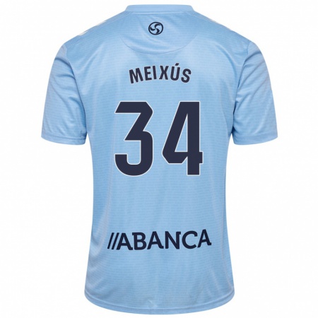 Kandiny Herren Pablo Meixús #34 Himmelblau Heimtrikot Trikot 2024/25 T-Shirt