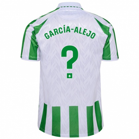 Kandiny Herren Raúl García-Alejo #0 Grün Weiße Streifen Heimtrikot Trikot 2024/25 T-Shirt