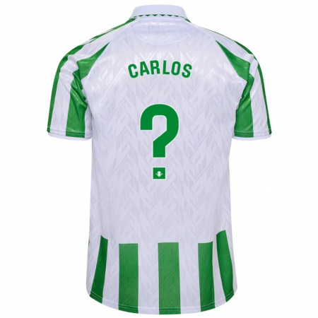 Kandiny Herren Juan Carlos Navarro #0 Grün Weiße Streifen Heimtrikot Trikot 2024/25 T-Shirt