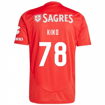 Kandiny Herren Kiko #78 Rot Weiß Heimtrikot Trikot 2024/25 T-Shirt