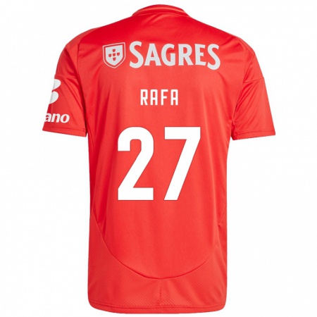 Kandiny Herren Rafa #27 Rot Weiß Heimtrikot Trikot 2024/25 T-Shirt